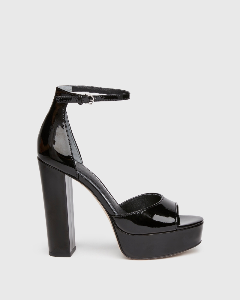 Cory Sandal - Black Patent Leather